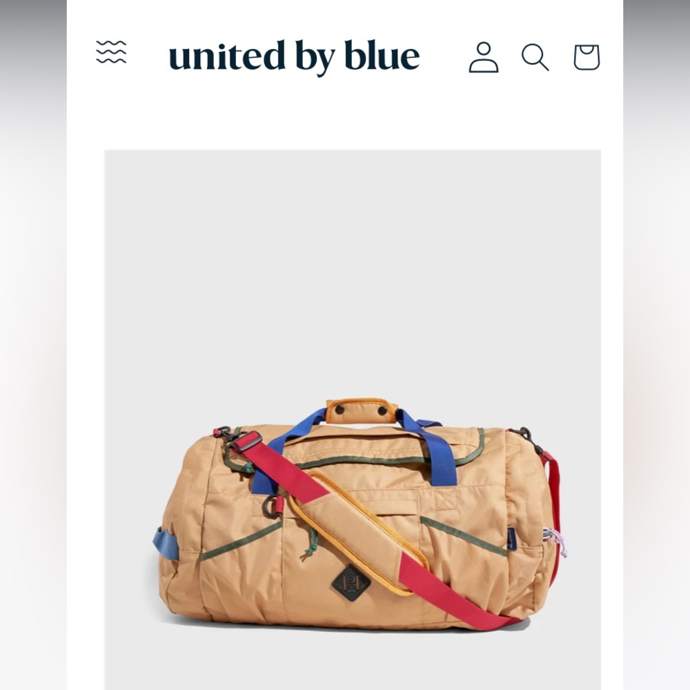 United by Blue Duffel (like new)